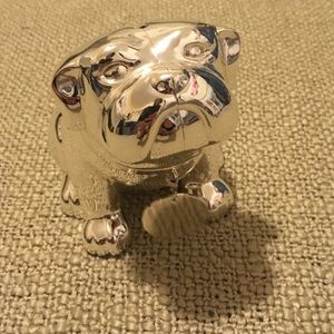 Bull Dog Metal Coin Bank
